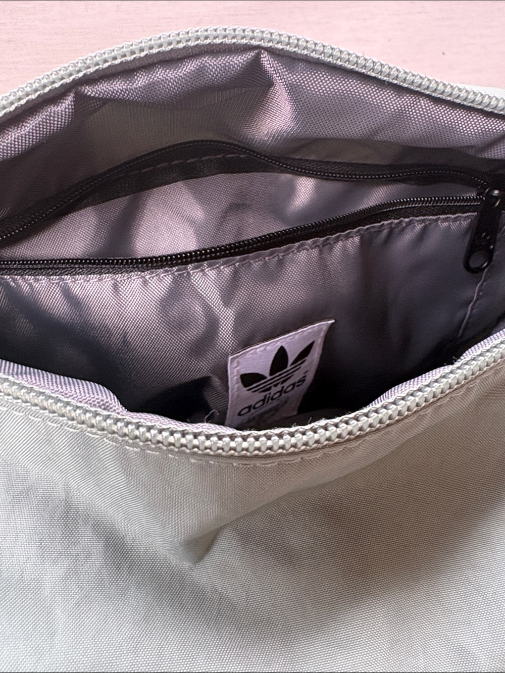 adidas Trefoil Mini Duffel Crossbody Bag in Silver Green - Picture 13 of 16